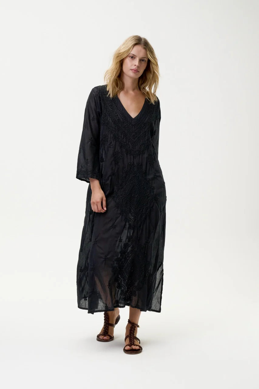 One Season Long Goa Embroidery Dress