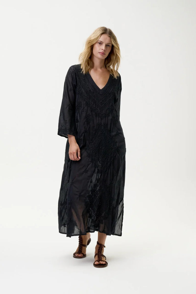 One Season Long Goa Embroidery Dress