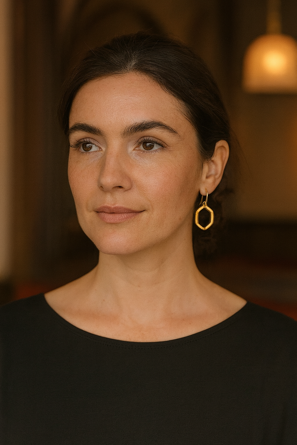 Mirabelle Hexagon Small Earrings