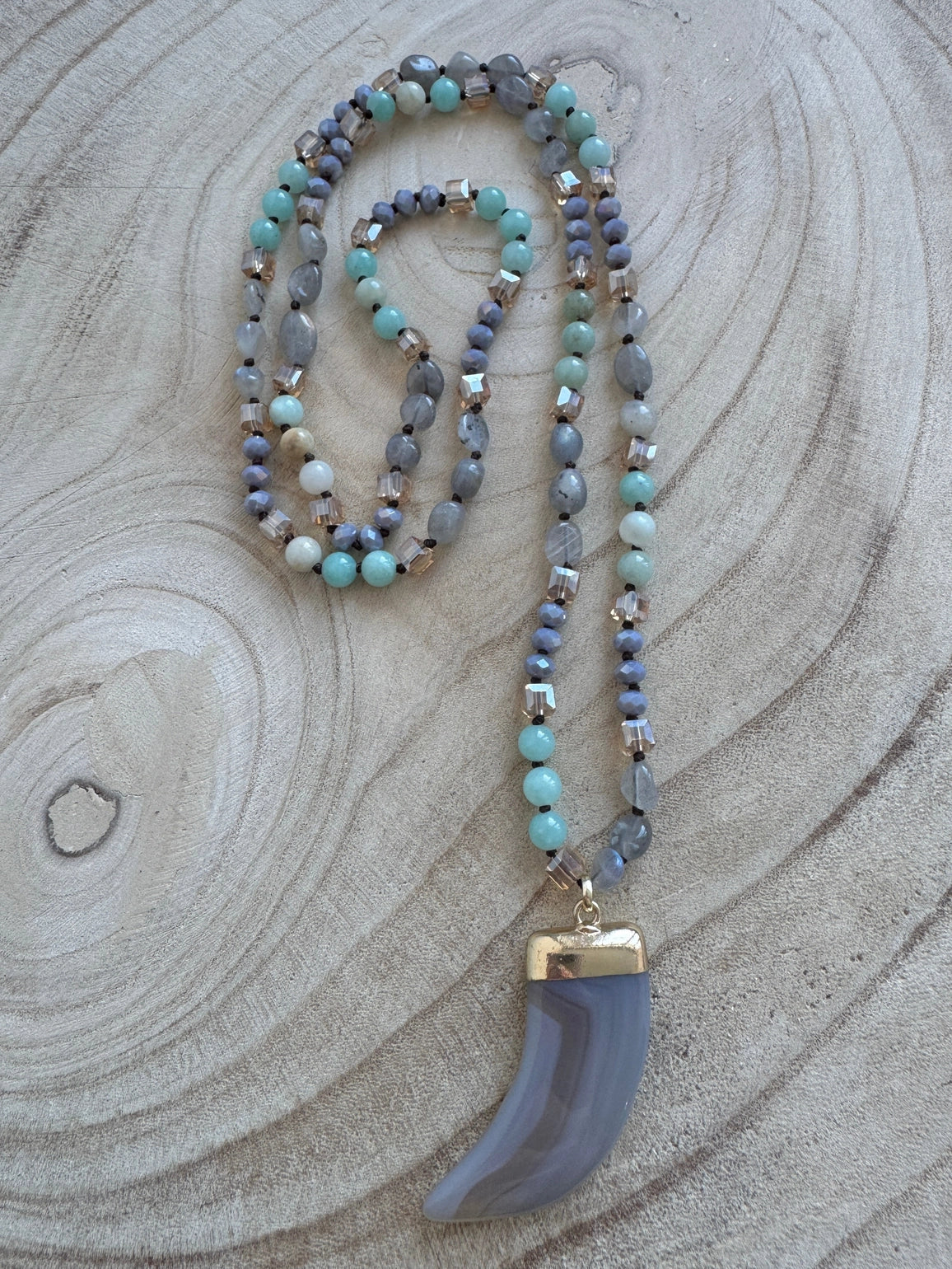 Wild Spirit Kora Natural Stone Necklace