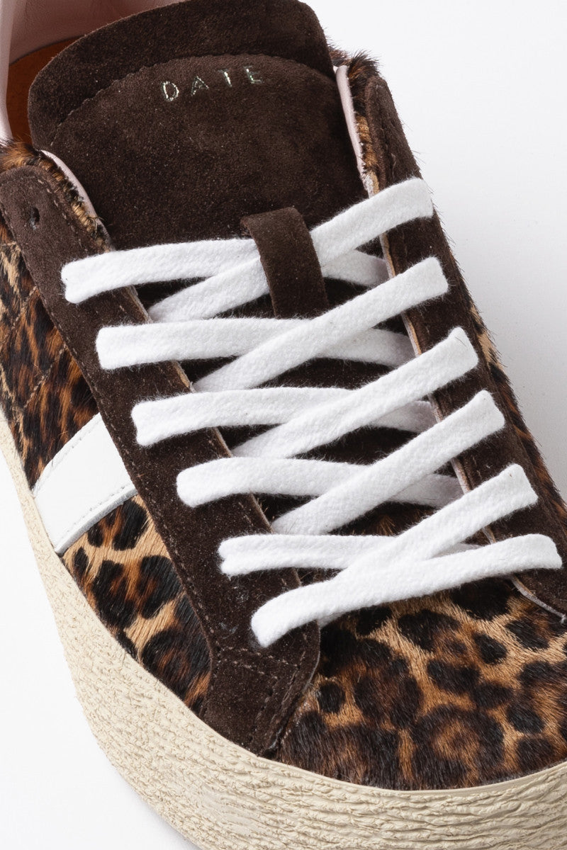 D.A.T.E Hill Low Leopard Brown