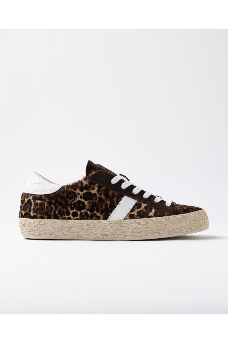 D.A.T.E Hill Low Leopard Brown
