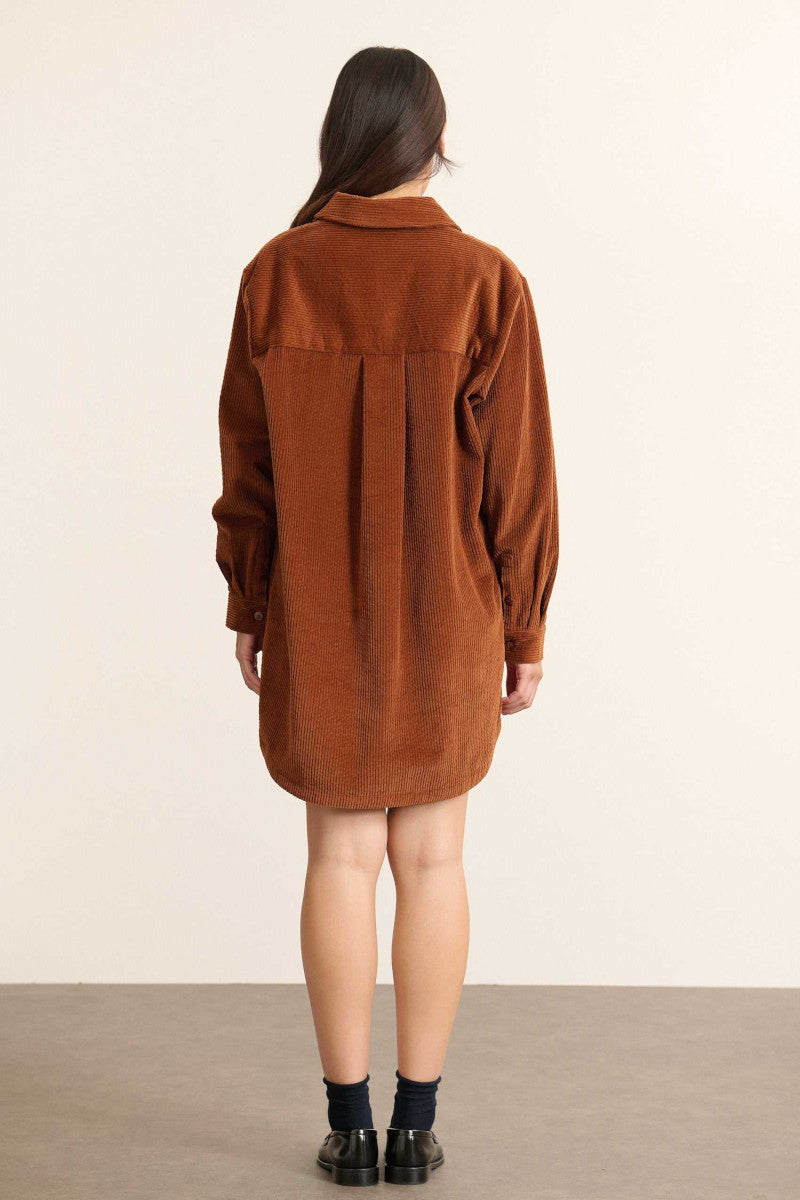 Garance Bahia Velvet Shirt Dress