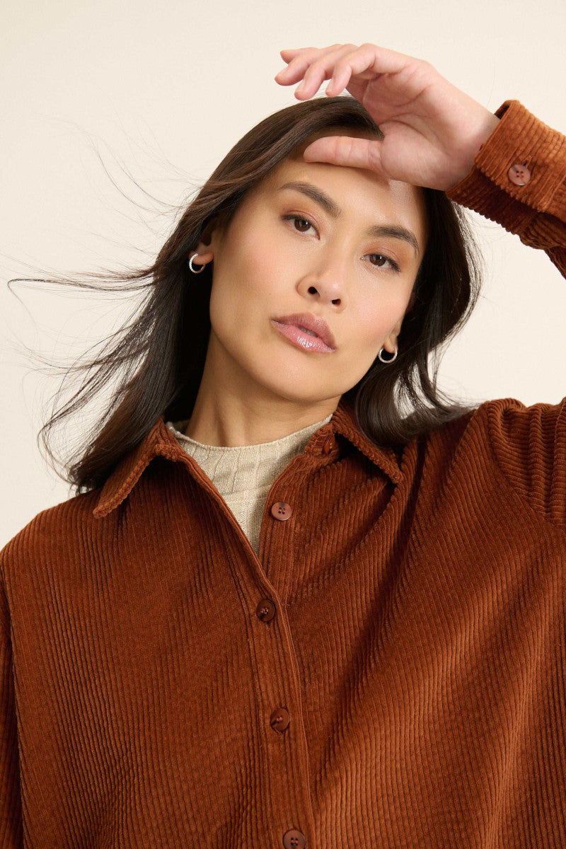 Garance Bahia Velvet Shirt Dress