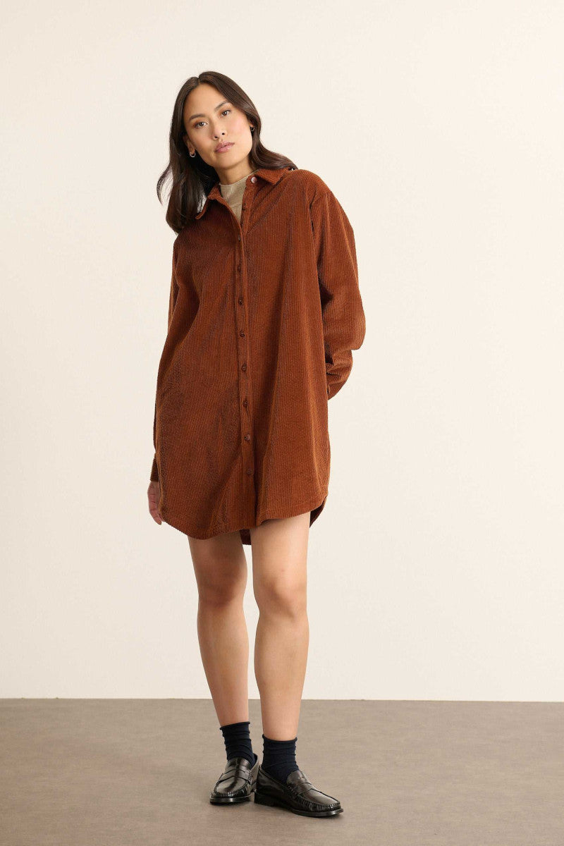 Garance Bahia Velvet Shirt Dress