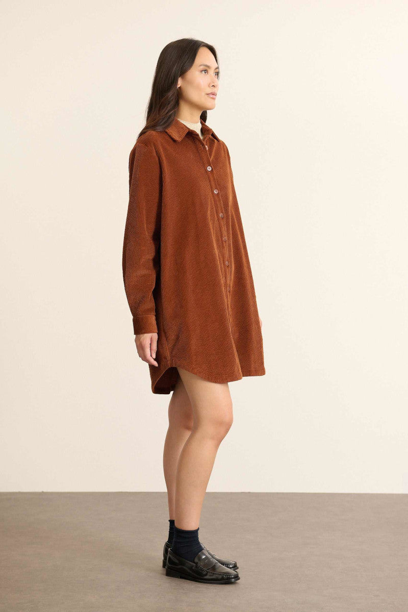 Garance Bahia Velvet Shirt Dress