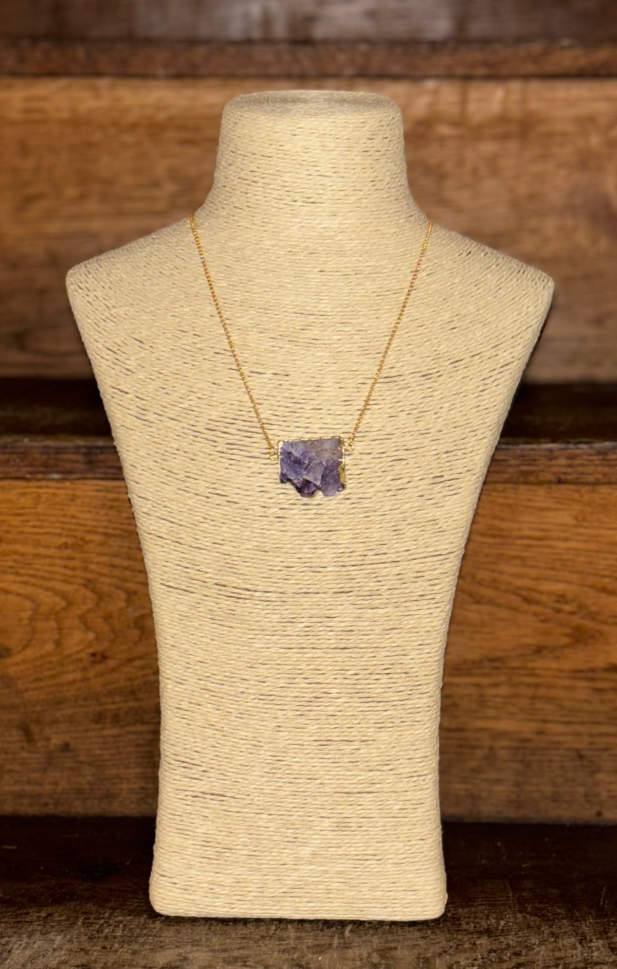 Purple Stone Necklace