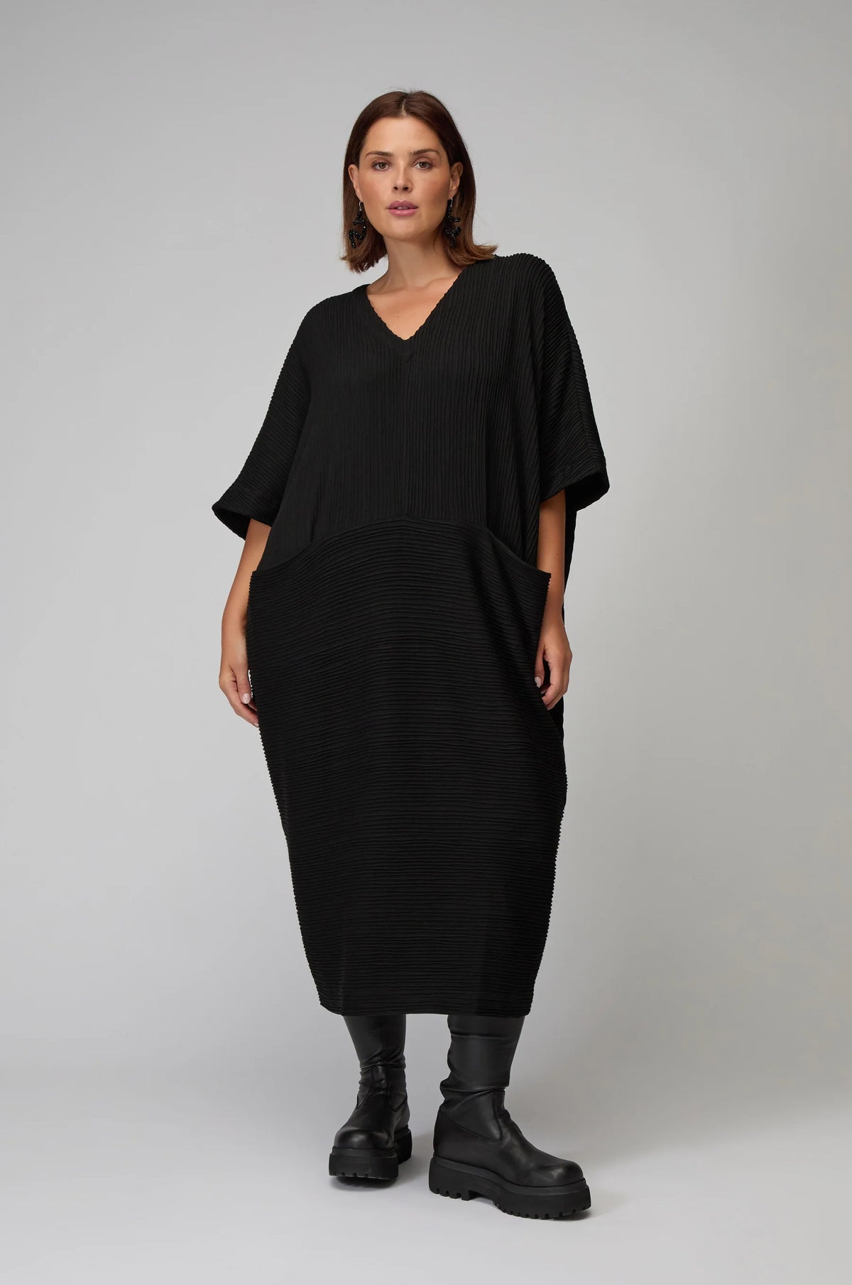 Sahara Textured Wave Jersey Dress