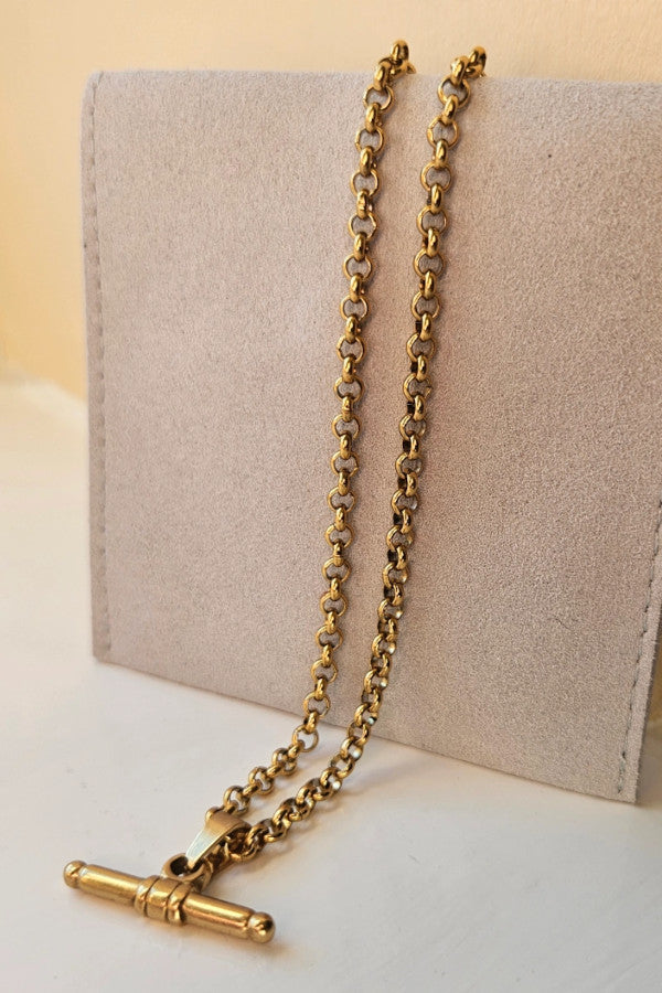 Misgraceful Vintage T Bar Gold Necklace
