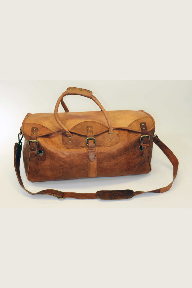 Leather Weekend Holdall