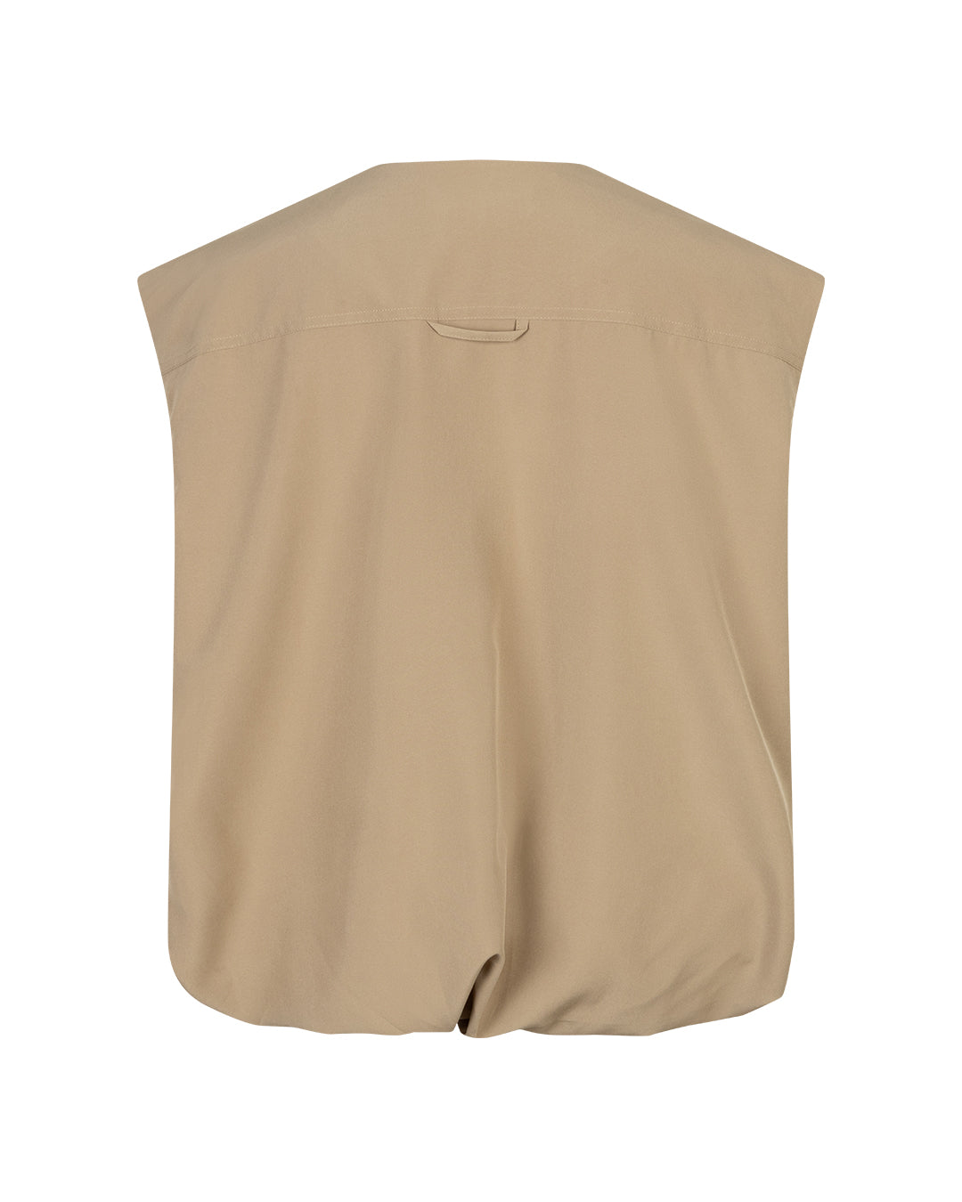 Red Button Ivy Sleeveless Gathering Dark Sand