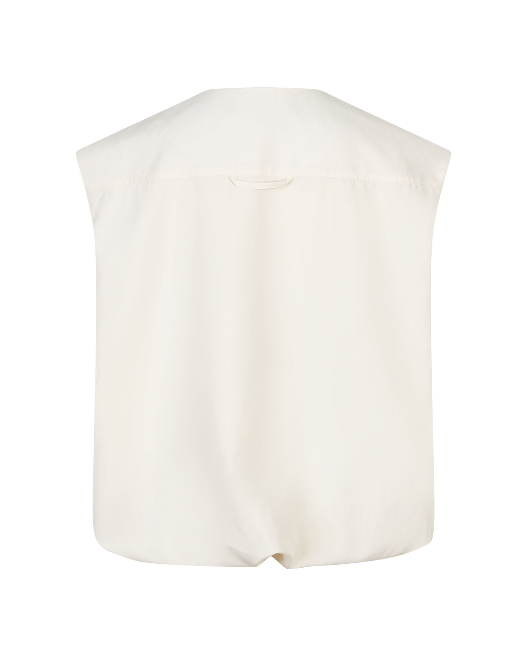 Red Button Ivy Sleeveless Gathering Pearl