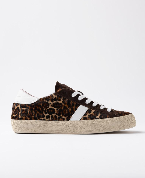 D.A.T.E HILL LOW LEOPARD BROWN