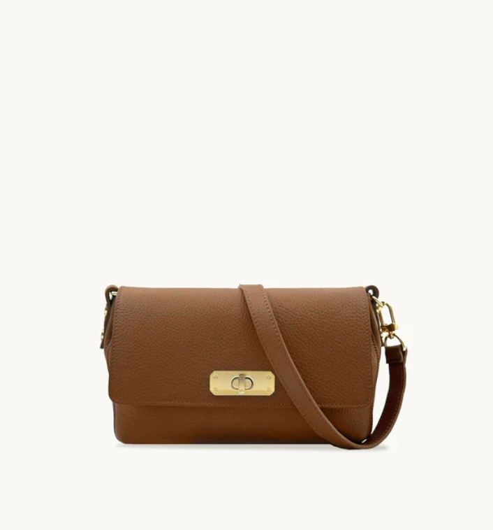 Apatchy The Maisie Midi Tan Leather Bag