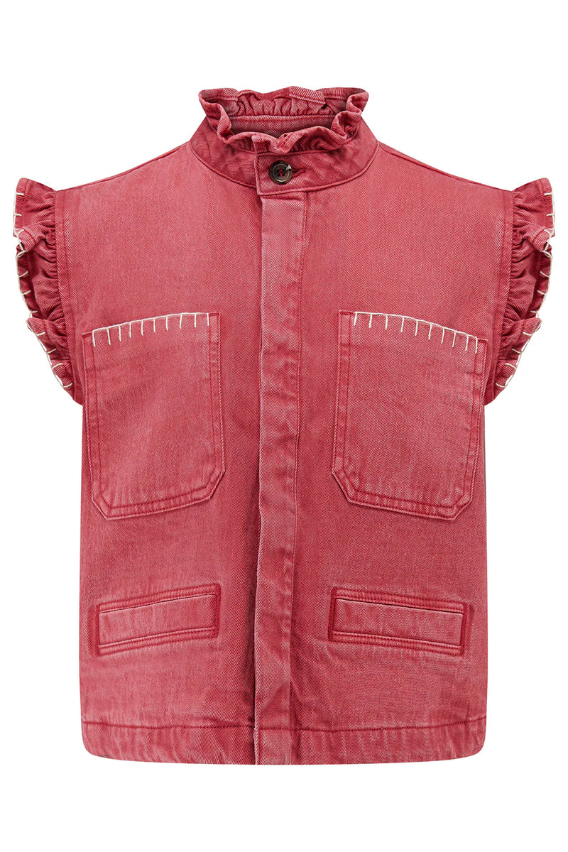 Seventy + Mochi Pablo Waistcoat - Vintage Red