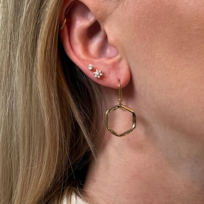 Mirabelle Hexagon Small Earrings
