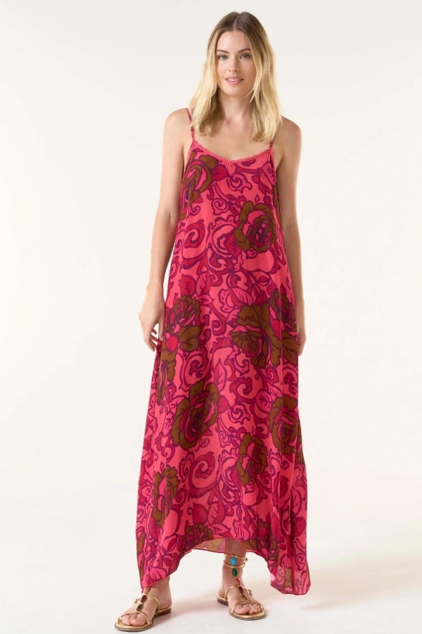 One Season San Sebastian Antointette Slip Hot Coral