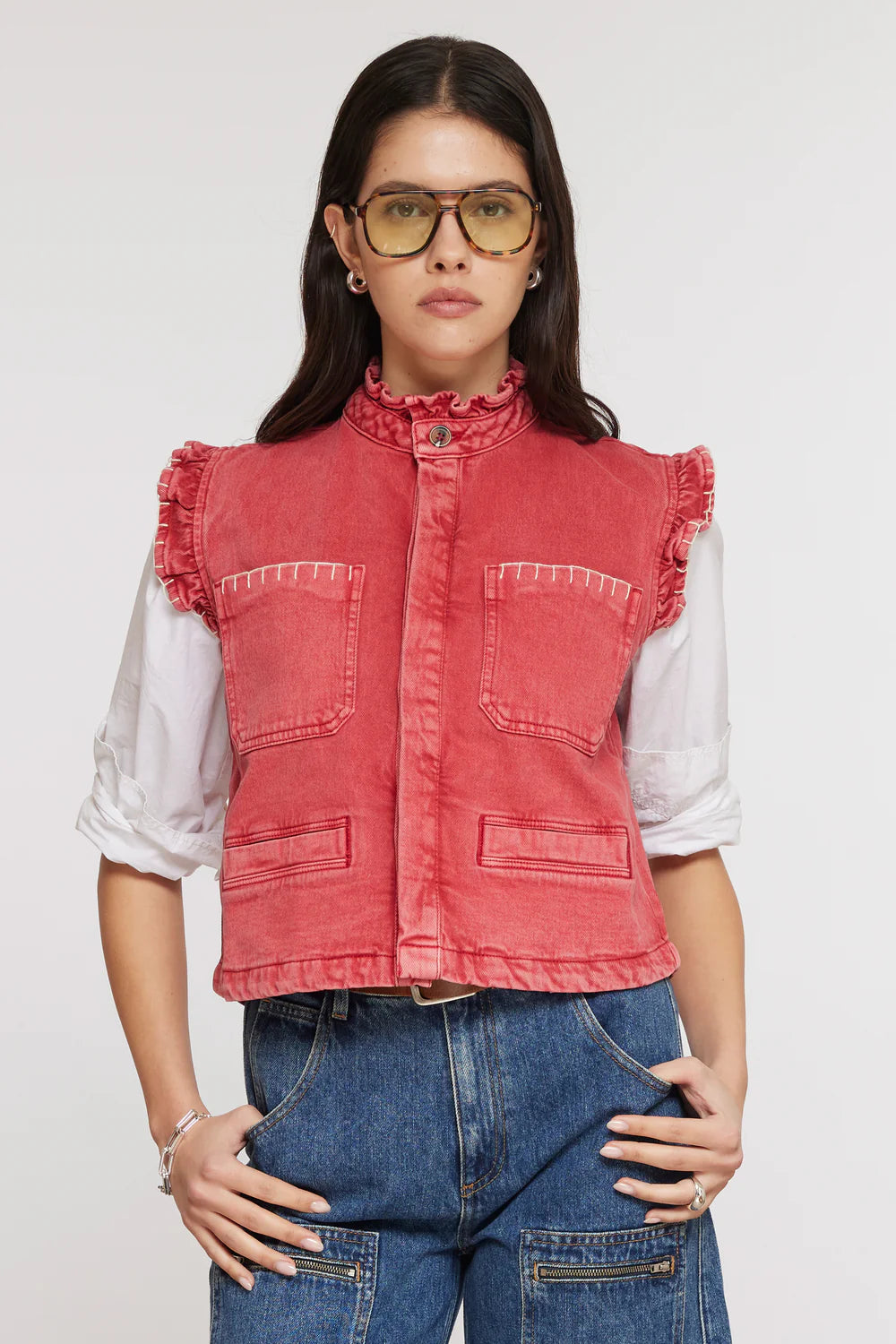 Seventy + Mochi Pablo Waistcoat - Vintage Red