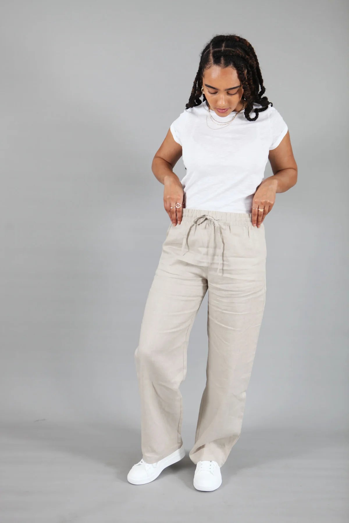 Millie Linen Trousers Natural